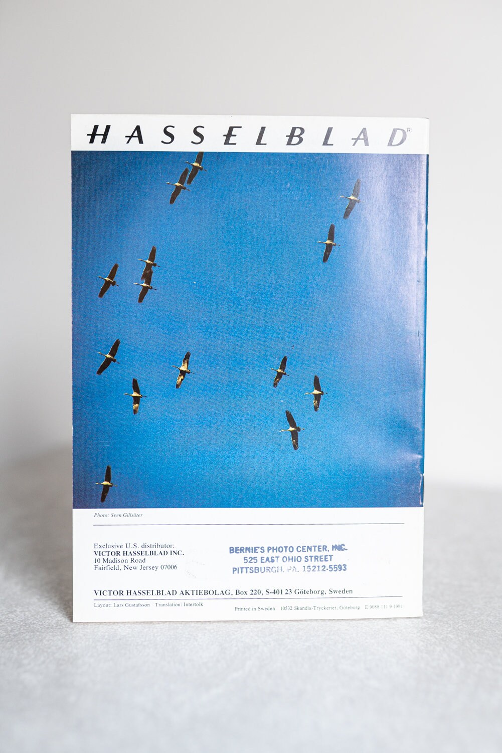 Hasselblad Wildlife Photography by Sven Gillsater Instructions Lessons Booklet