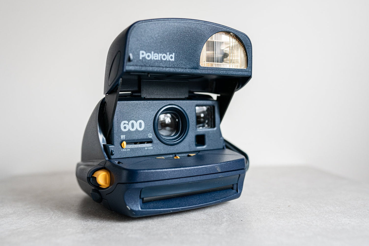 Blue Polaroid 600 Instant Film Camera