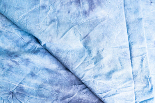 Lightweight Blue and Purple Tie Dye Backdrop - Approximately 9 1/4ft x 6ft