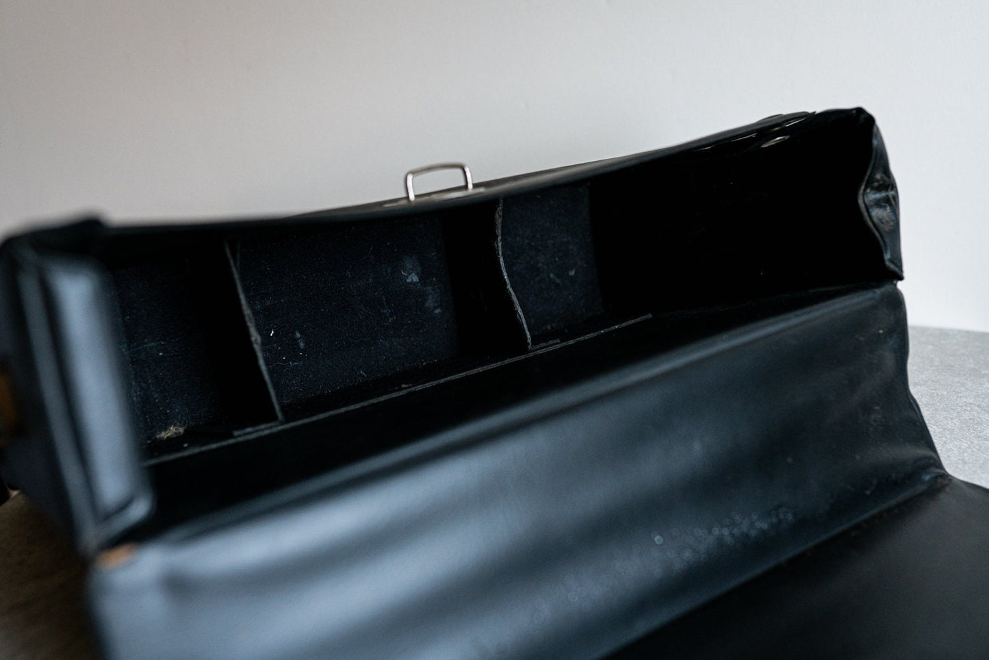 Vintage Black Vinyl Camera Case w/ Short Strap