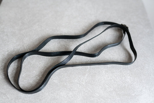 Vintage Black Vinyl Camera Strap - Circa 1960s