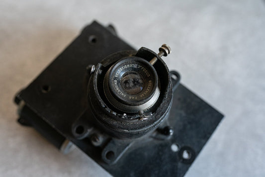 Kodak 35mm Camera Retrofit w/ 75mm Enlarging Lens - For Display or Prop