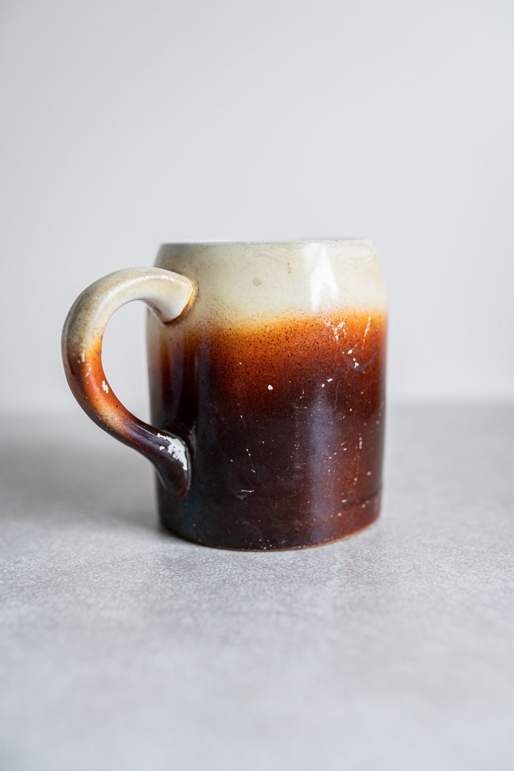 Mug w/ Image of Monk Eating Food