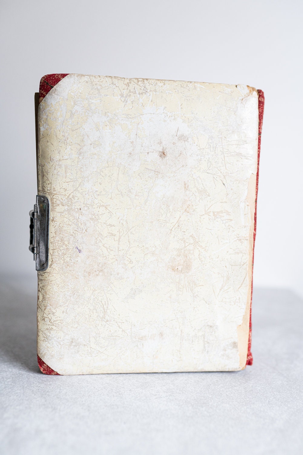 Vintage Photo Album w/ Image of Two People on Front - Circa 1880s