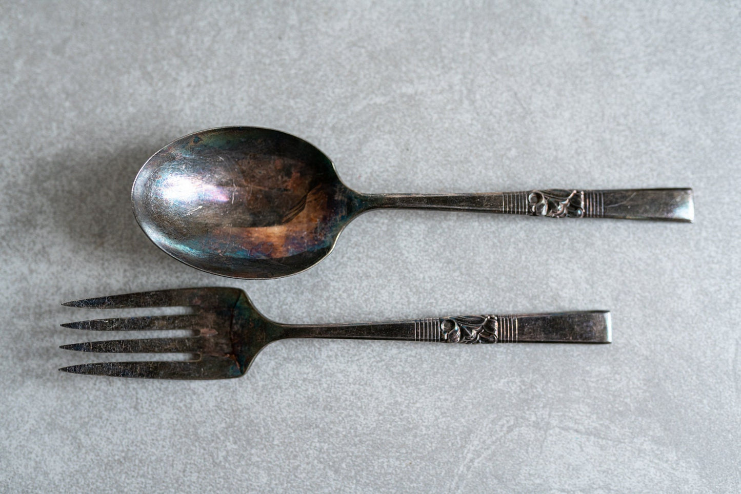 Silverware Serving Pieces by Community - Salad Spoon and Fork