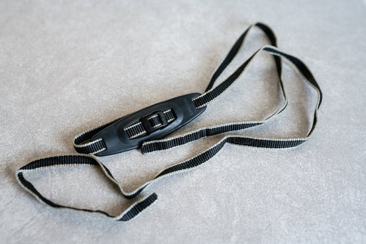 Vintage Black and Grey Minolta Camera Strap