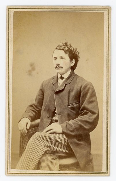 Portrait of Stylish Baby Faced Man -- CDV