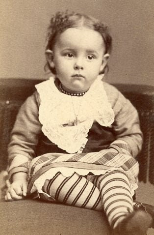 Small Child Who Does Not Want to be There - E.H. McKenney - Biddeford, ME - CDV