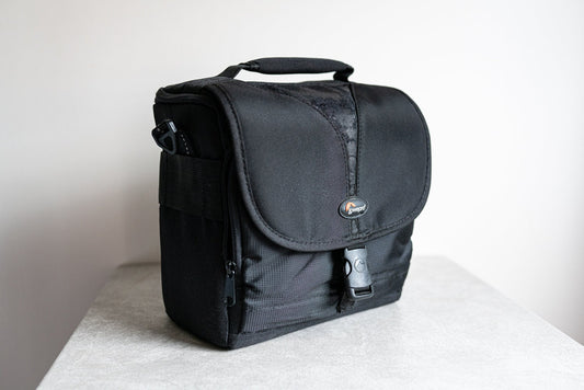 Vintage Black Lowepro Camera Bag