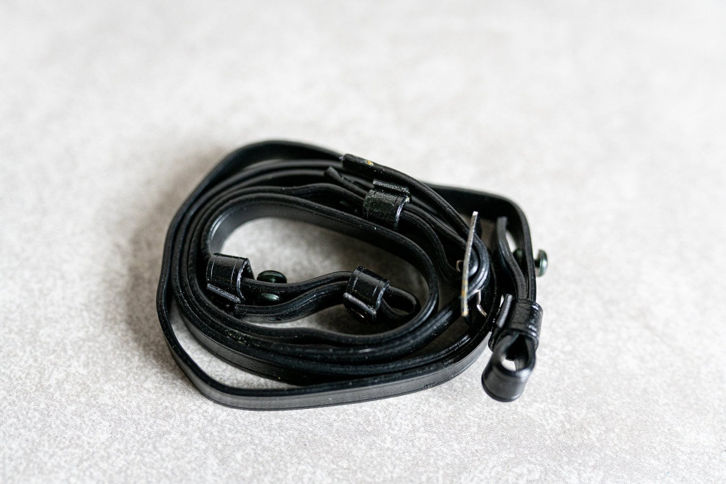 Vintage Black Vinyl Camera Strap
