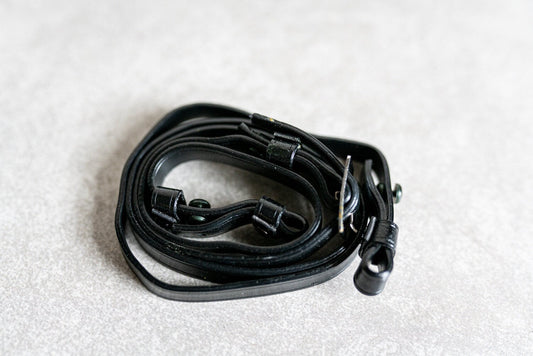 Vintage Black Vinyl Camera Strap