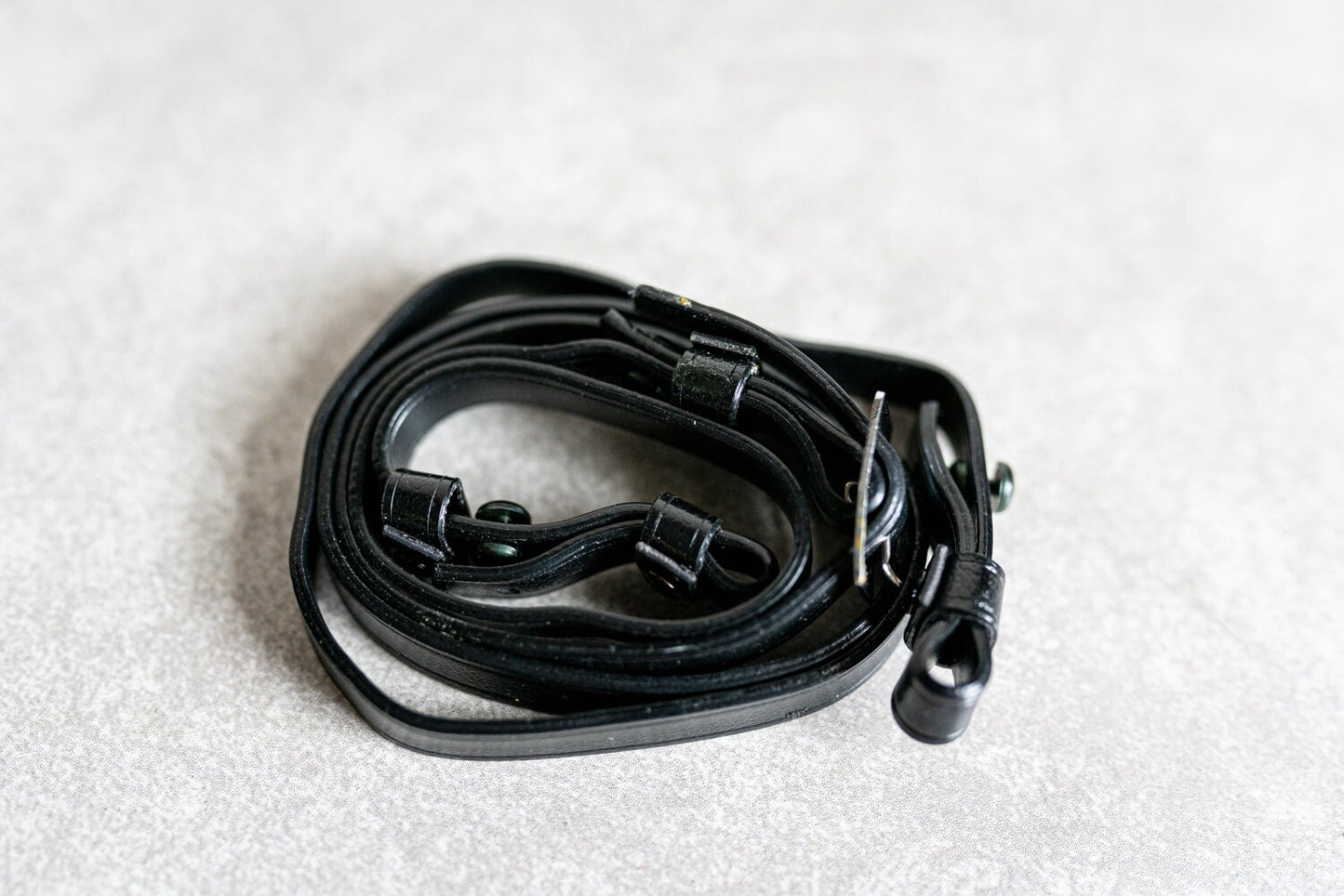 Vintage Black Vinyl Camera Strap