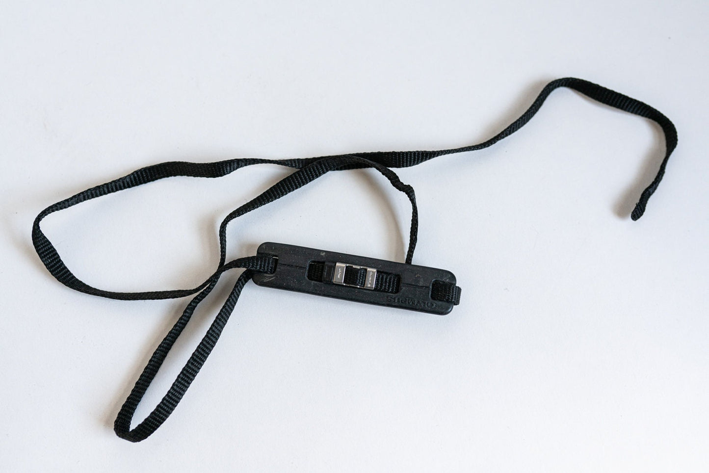 Vintage Black Olympus Camera Strap - Circa 1980s