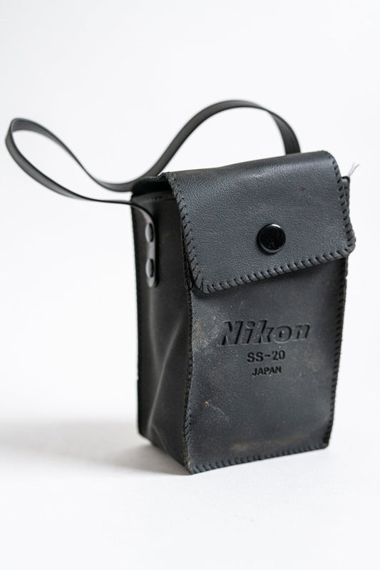 Vintage Black Nikon SS-20 Camera Accessory Case w/ Strap