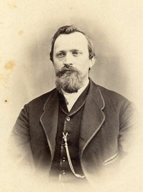 Portrait of Somber Man - Vintage CDV