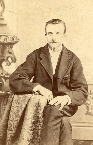 Portrait of Man w/ Thin Beard -  - Vintage CDV