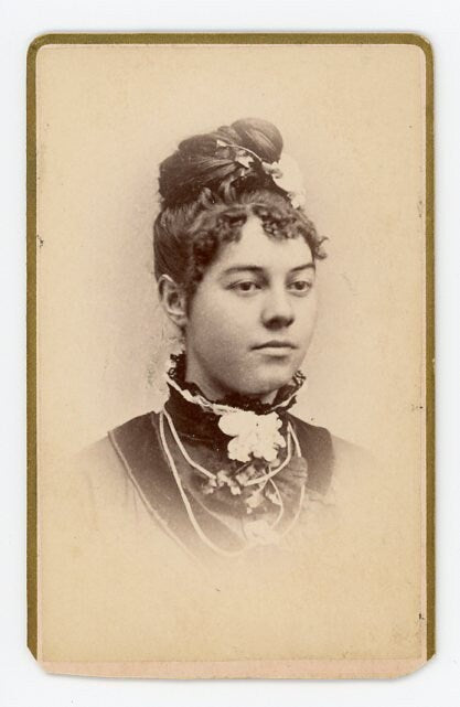 Portrait of Elegant Young Woman - R. R. MacLellan - Biddeford, Maine