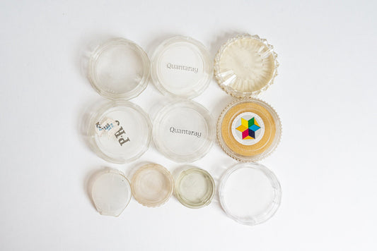 Vintage Plastic Cases - Lot of 10 - Assorted Sizes - Originally for Lens Filters