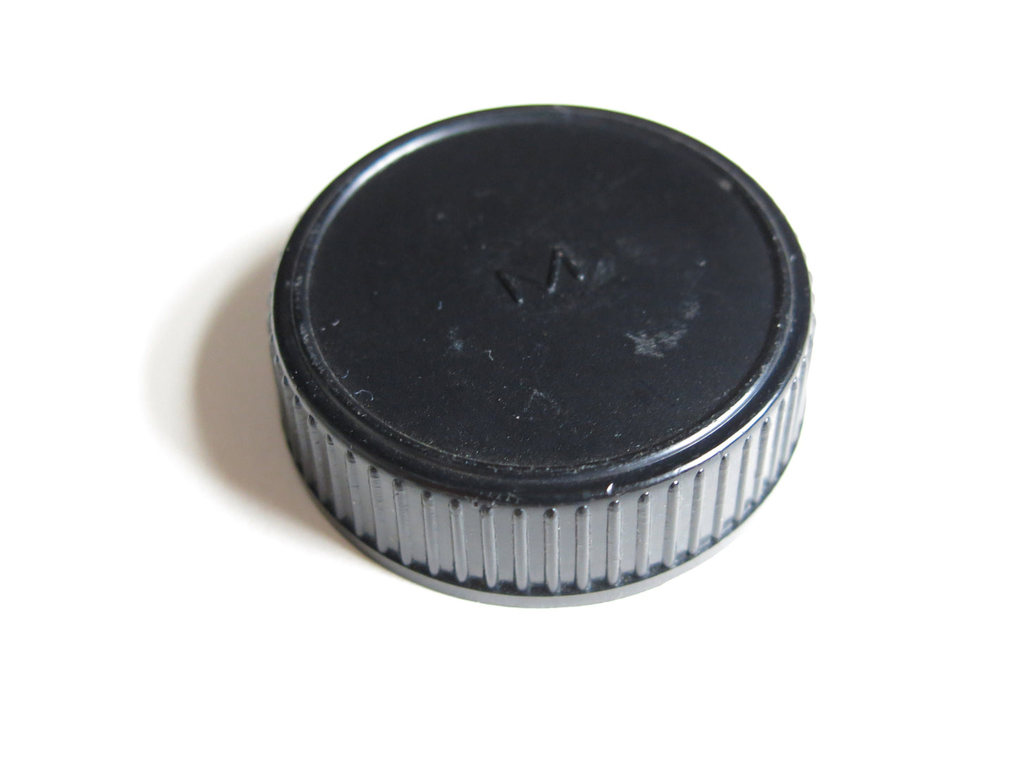 Minolta Black Plastic Rear Lens Cap For MD MC SR Mount Film Cameras Logo