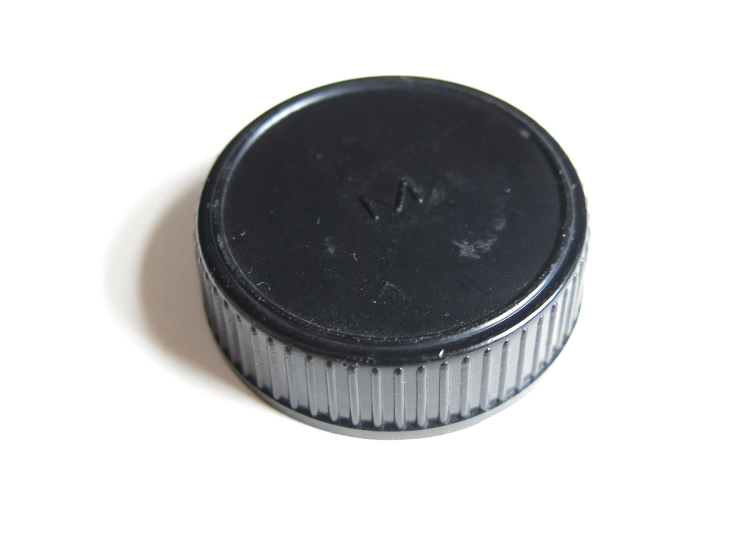 Minolta Black Plastic Rear Lens Cap For MD MC SR Mount Film Cameras Logo