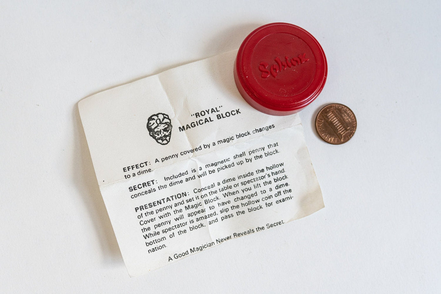 Royal Magic Trick Magical Block Instant Coin Magic Penny to Dime