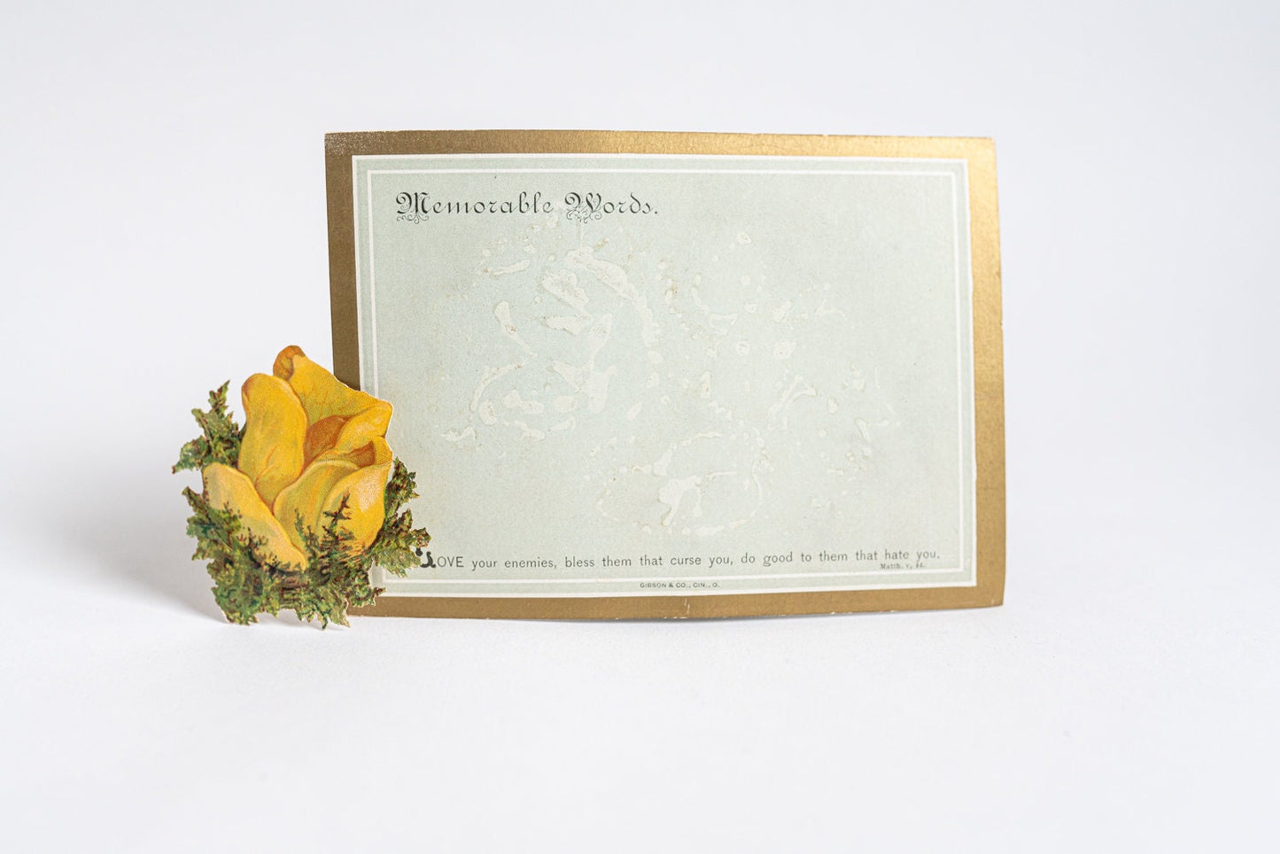 Memorable Words Greeting / Post Card - Gibson & Co., Cin., O.