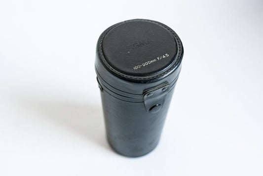 Vintage Black Sigma Hard Lens Case