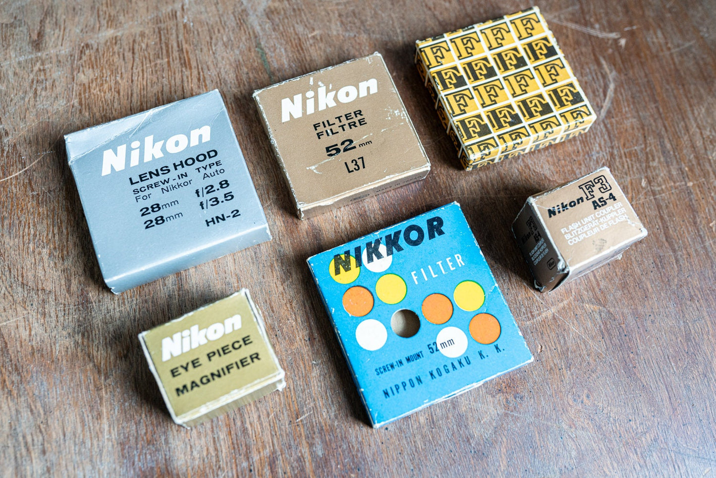 Vintage Empty Nikon Boxes - Smaller Accessory Boxes *Empty*