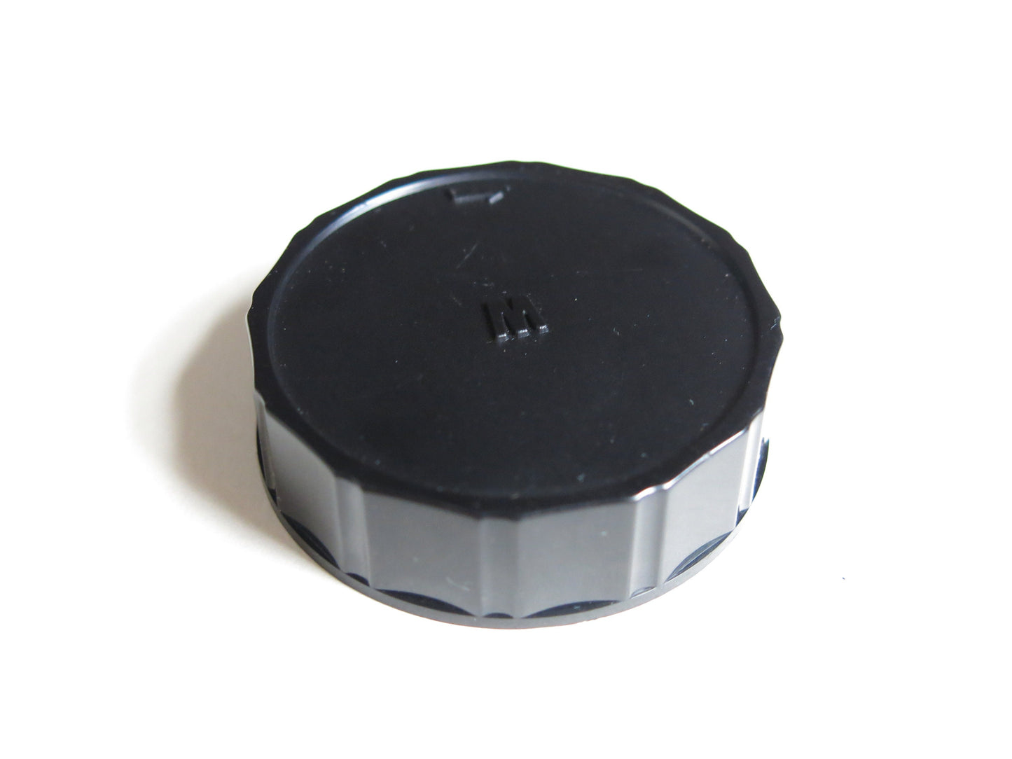 Minolta Black Plastic Rear Lens Cap For MD MC SR Mount Film Cameras Logo