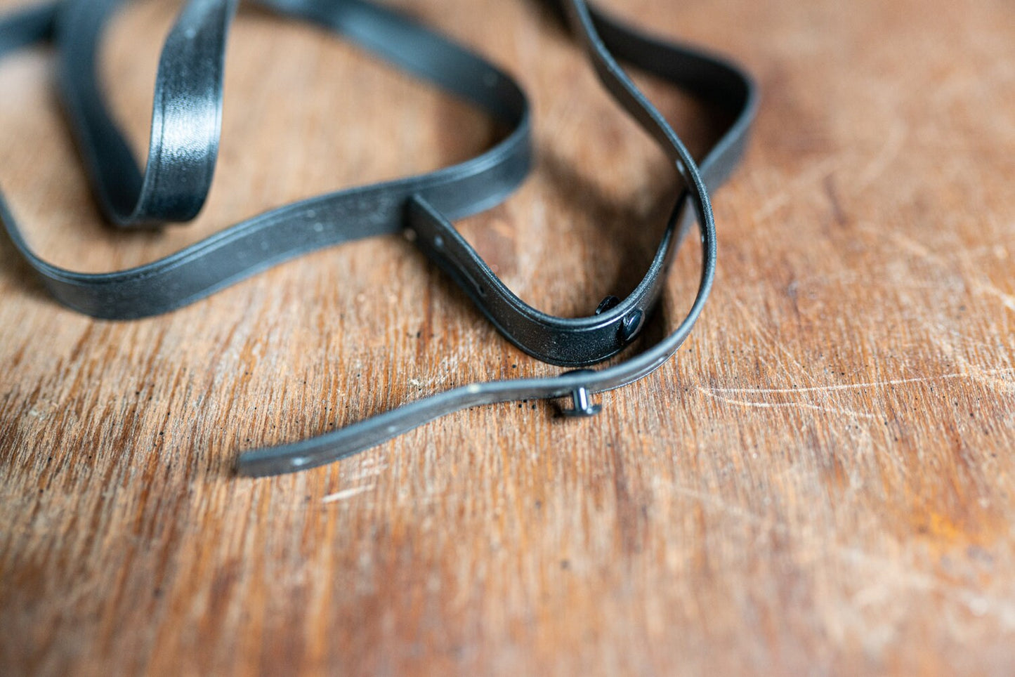 Vintage Black Vinyl Camera Strap - Originally for Yashica TL Electro 35