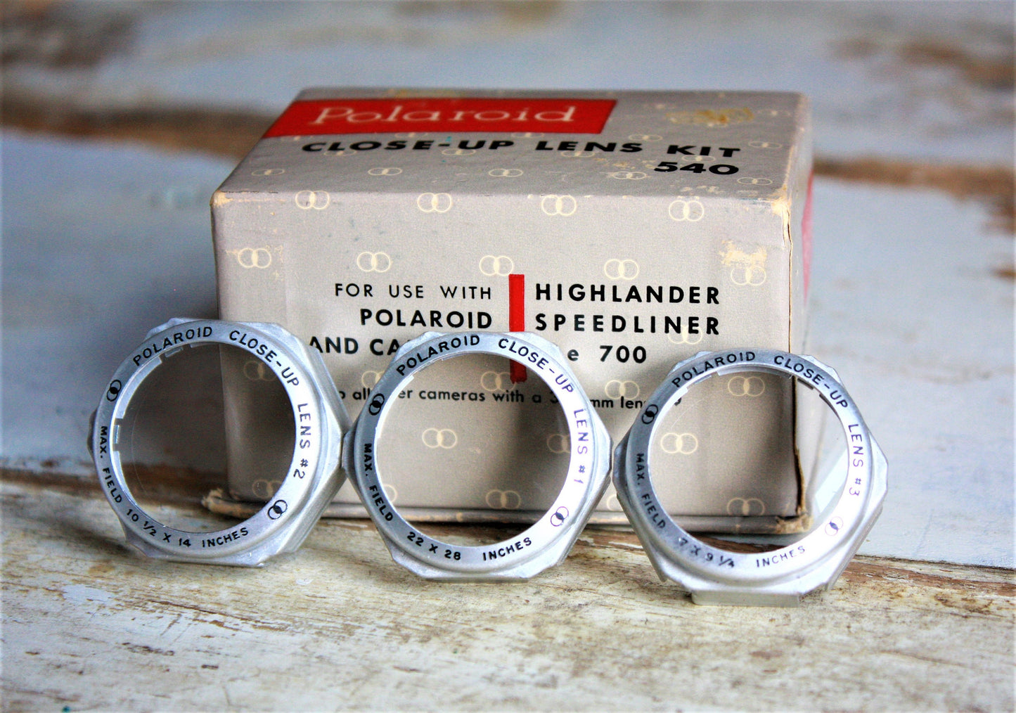 Vintage Polaroid Land Camera Close Up Lens Kit in Original Box