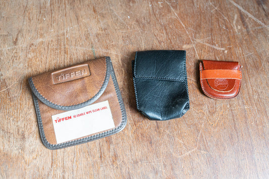Vintage Camera Accessory Cases - Set of 3