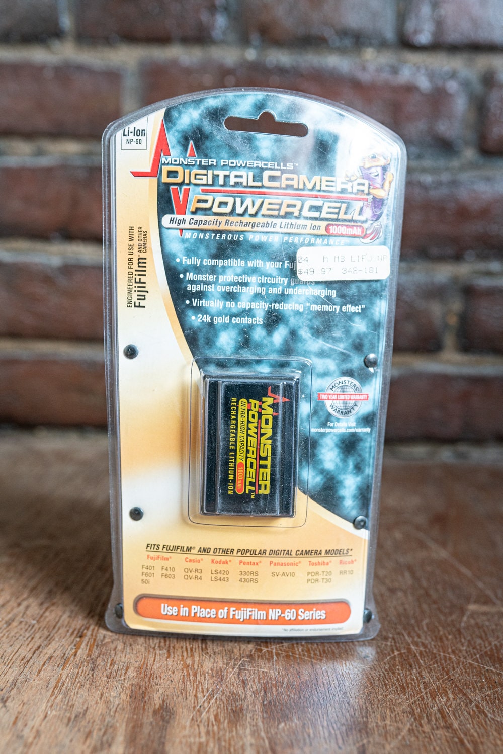Monster Powercells Digital Camera Battery - Use in Place of Fuji NP-60