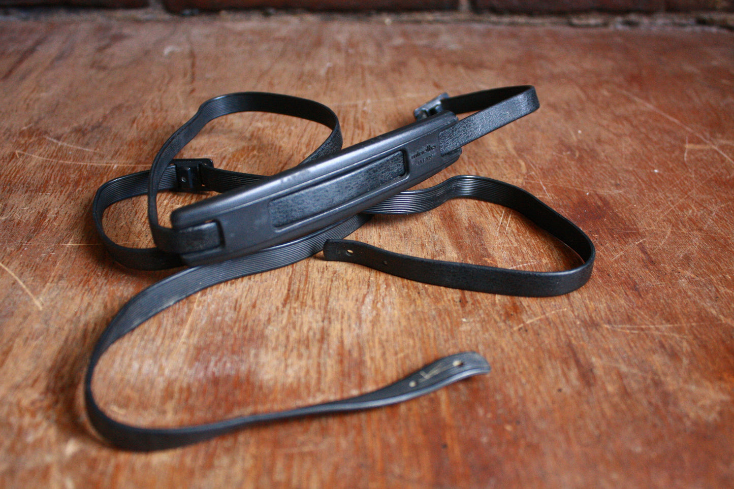 Minolta Black Vinyl 70s Camera Neck Strap