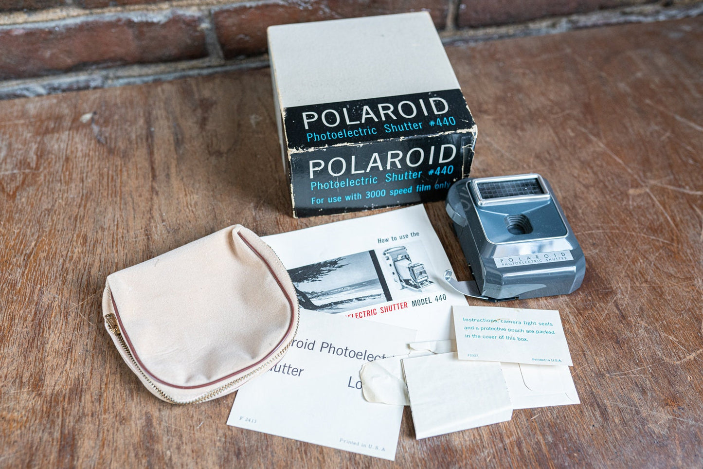 Art Deco Polaroid Photoelectric Shutter No. 440 - For Use w/ 3000 Speed Film