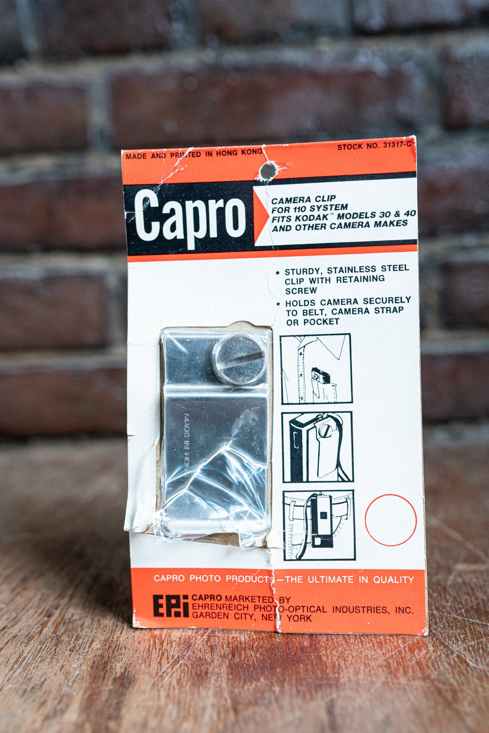 Capro Camera Clip for 110 Film Cameras - New Old Stock
