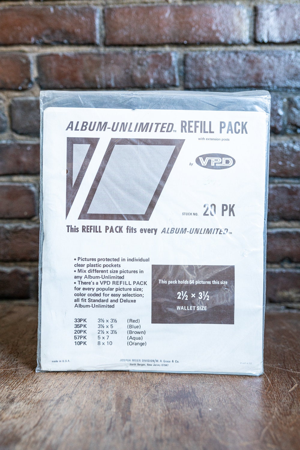Album-Unlimited Refill Pack - 64 2 1/2 x 3 1/2 Pictures