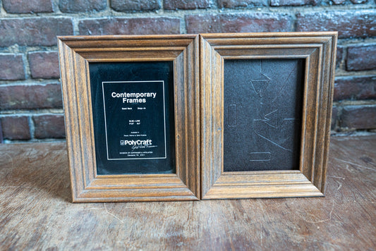 5x7 Wood Frames - Set of 2 - No Glass