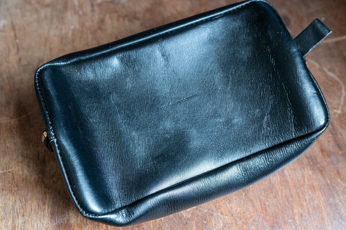 Vintage Black Folding Travel Bag - Yellow Interior - Pop Up Style