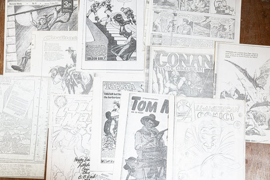 Vintage Comic Book Cover and Page Reprints - 11 Reprints