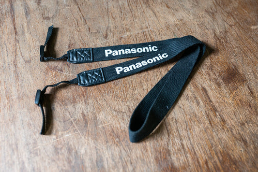 Vintage Black Panasonic Camera Strap