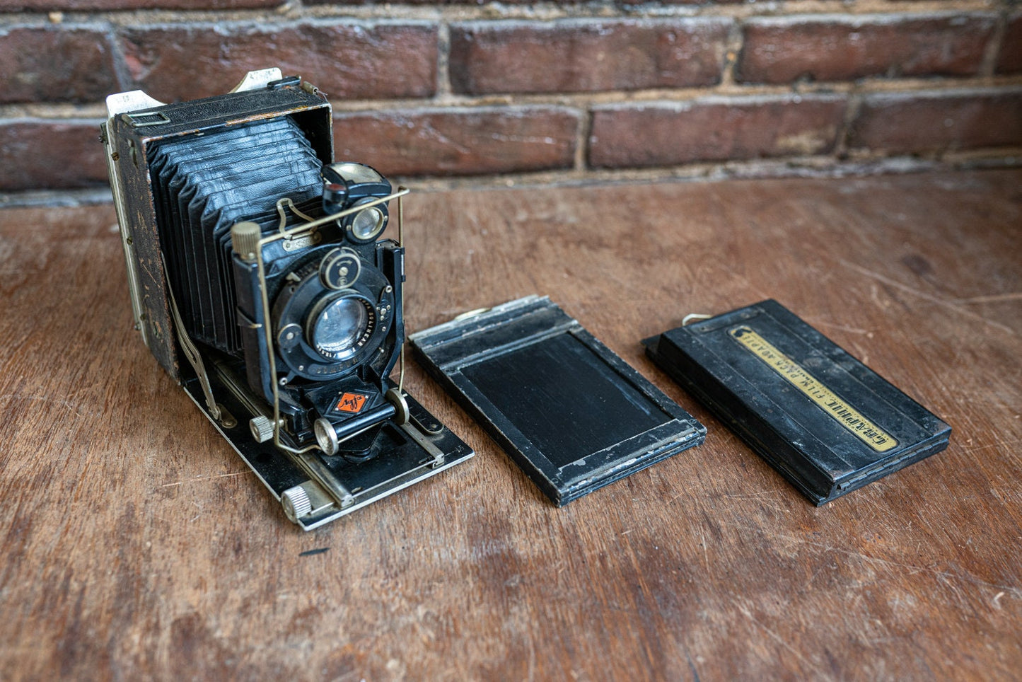 Agfa Plate Camera - 3 1/4" x 4 1/4" - Comes with Two Film Holder Backs