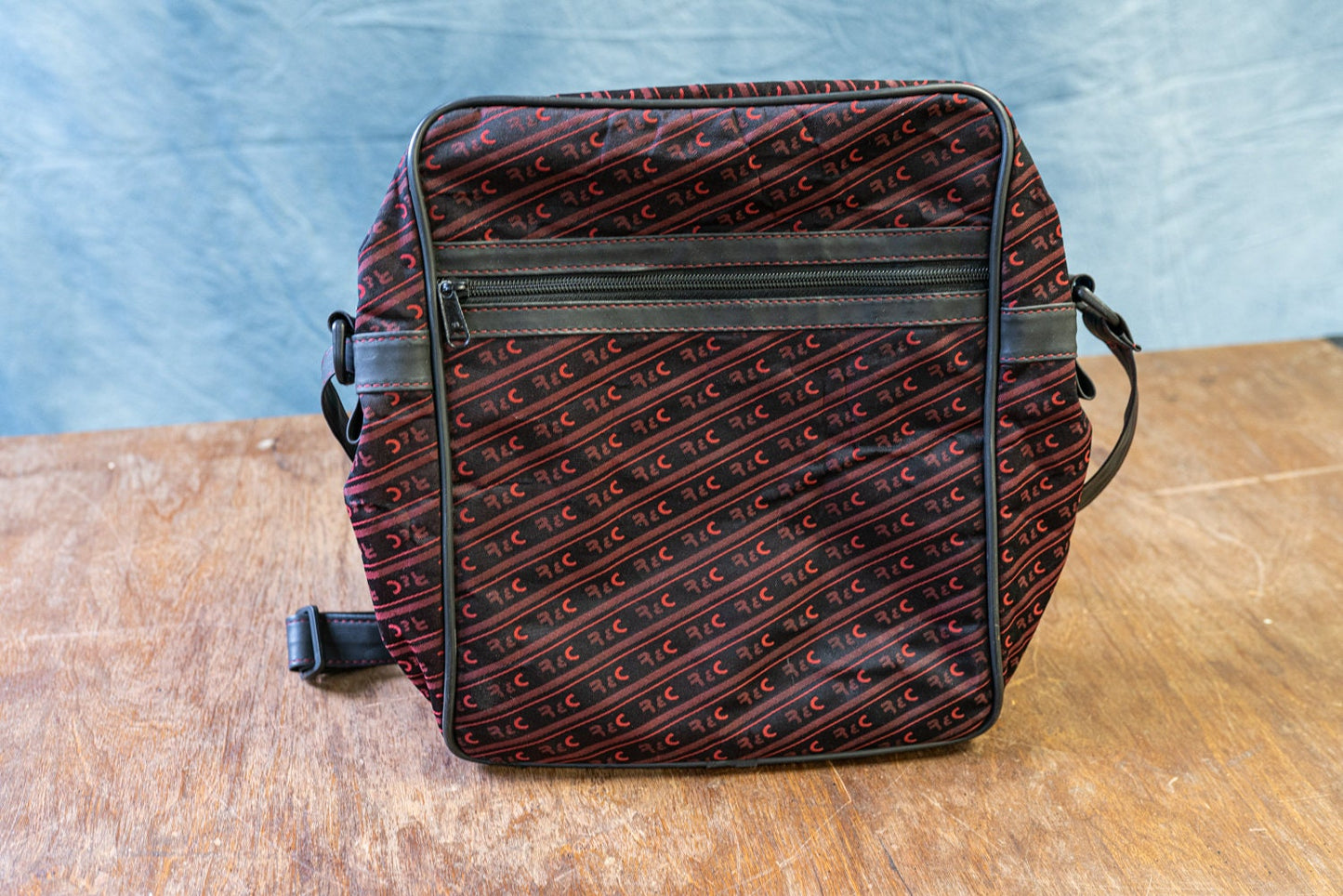 Vintage Red Rec Sling Bag w/ Strap