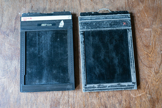 Misc 4x5 Sheet Film Holders - Set of 2 - For Parts / Frame