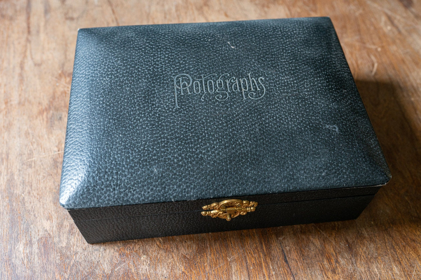 Vintage Black Photograph Box