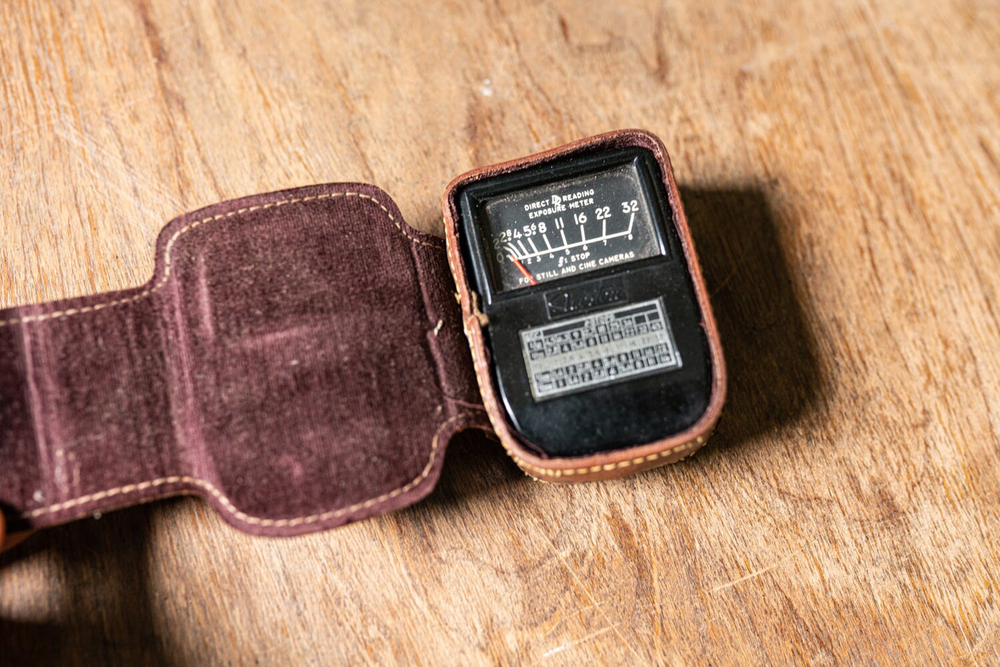 Vintage Weston Direct Reading Exposure Meter in Case for Prop or Display