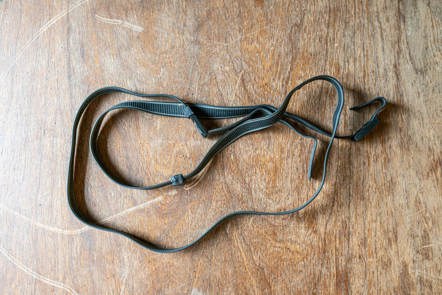Vintage Black and Grey Vinyl Camera Strap