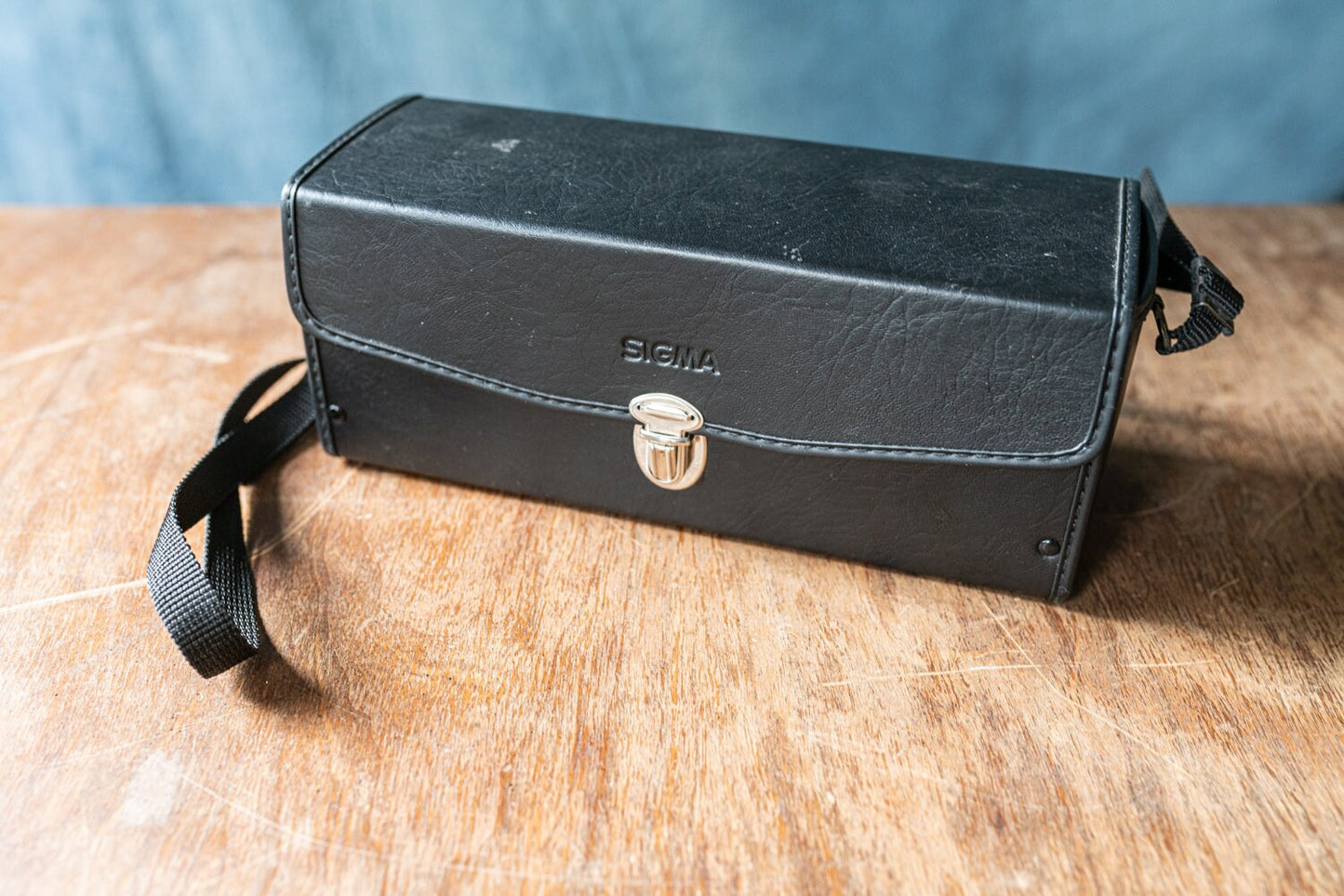 Vintage Black Sigma Lens Hard Case w/ Strap