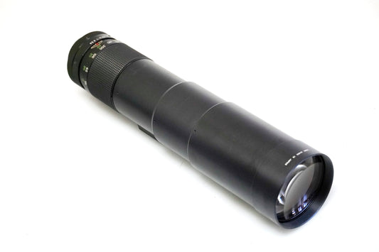 Upsilon Supertel 1:5.6 400mm Zoom Lens with Hood Lens Cap and Hard Leather Case