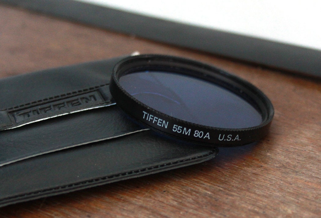 55mm Blue 80A Filter in case. Tiffen